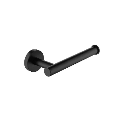 Polished Black Eco-Friendly Toilet Paper Holder 304 Stainless Steel Wall-Mounted Modern Contemporary Bathroom Accessory 3-Year