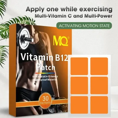Natural Vitamin Patches for Energy Focus Immune Support Body Support Hypoallergenic Self-Adhesive