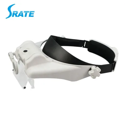 Three Head Wearable Multifunctional Optical Lens, Helmet Mounted Magnifying Glass, Adjustable Magnifying Glass