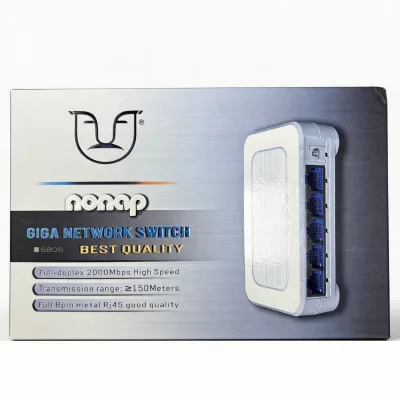 5 Port Gigabit Ethernet Switch Desktop S805 100/1000Mbps RJ45 LAN Network Splitter Hub Plug and Play for Home Security Office