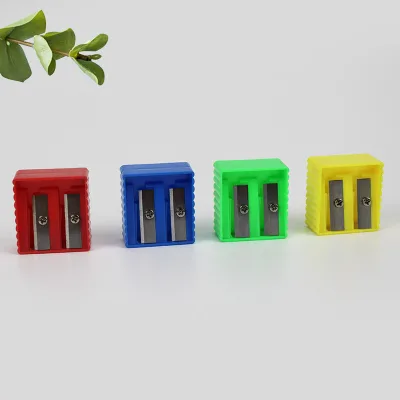 Double Hole Pencil Sharpener Pencil Sharpener Student Back to School Prizes Cheap Wholesale