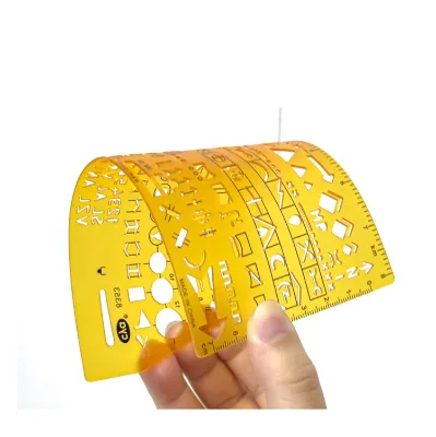 CYA Orange Color Measuring Template in cm Vertically for Accurate and Precise Marking 8353