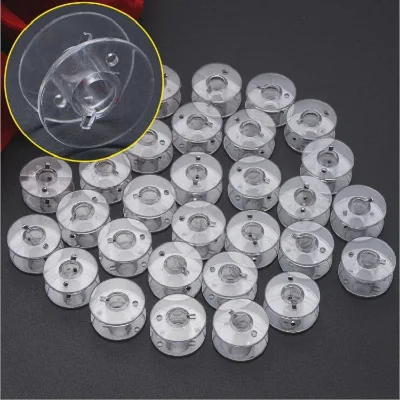 High Quality 2518P Universal Multifunctional Bobbin Household Transparent Plastic Sewing Machine Spool for Needlework