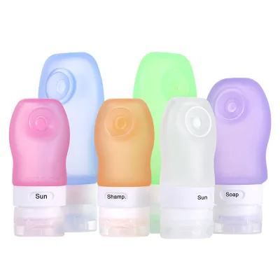 Mini Leak Proof Silicone Travel Bottles Set - 3 oz TSA Approved Accessories
