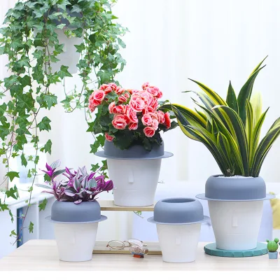Garden Balcony Liner Planter Basket Hold Fence Planters Baskets White Plastic Draining Hole Flower Pots Hanging Balcony