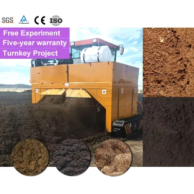 CLASSY Palm Oil EFB (Empty Fruit Bunches) Crawler Type Compost Turner for Palm Waste Processing
