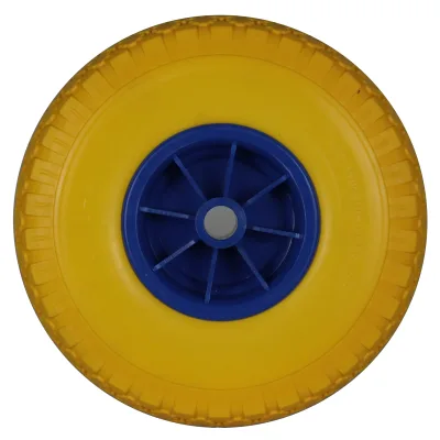 Hanak Heavy Duty 10inch Polyurethane Foam Deep Tread Design Garden Cart/Utility Trolley Wear-Resistant Plain Bearing Rubber
