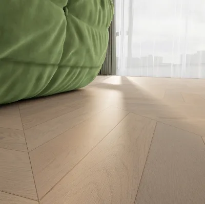 Modern White Oak & Waterproof Hardwood Flooring Select Varnua Engineered Wood with Click Installation for Living Room