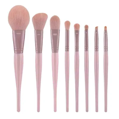 Private Label Glitter Makeup Brush Set Rose Gold 8pcs Makeup Brush Set Professional Make up Tools