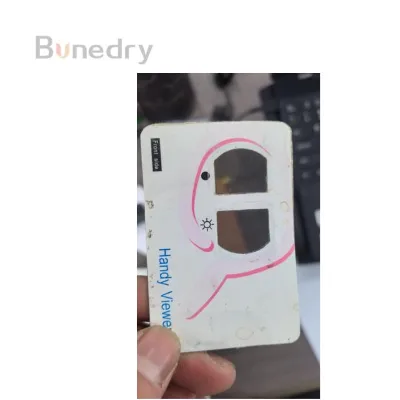 Bonedry UV Ink Test Card for Digital Printing Polarized Mirror Color-Changing Package Evaluation