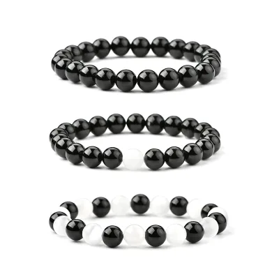 4Mm 6Mm 8Mm 10Mm Tourmaline Healing Bracelet Senelite Black Tourmaline Round Bead Bracelets