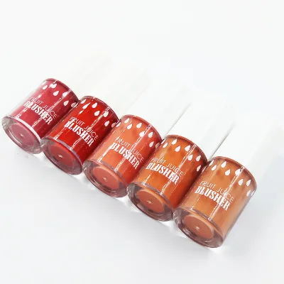 Peach Liquid Facial Blush Matte Cosmetics Matte Blusher Face Cheek Blush Cream Korean Makeup