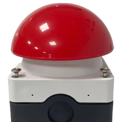 Hand Button, Foot Pedal, Knee Top Switch, Self Resetting Red