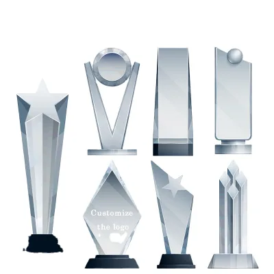 Custom Wholesale Medals Trophies Blank Glass Resin Metal Crystal Acrylic Plaque Award Sports Trophy Cup