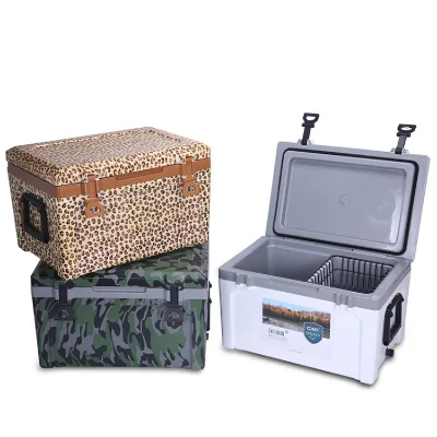 Customization Big Cooler Box 50L Leak-Proof Seatable Lid Keep Ice Cold up to 4 Days Insulated Cooler Box for Car Camping BBQ