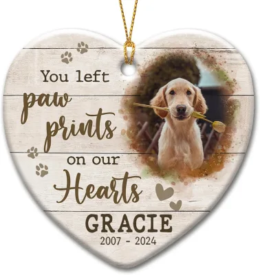 EffiPrint High Quality 3D UV Double-sided Printing Heart Sharp Photo Ornaments Decoration FESTIVAL Ceramic Hanging