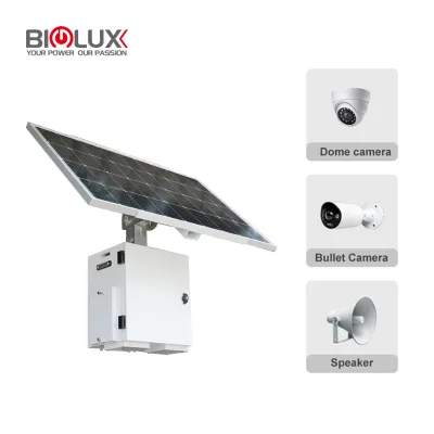 BIGLUX HiTOP Compact Solar Powered Security Camera Power Kit Rapid Deployment Surveillance Setup Featuring Face Recognition