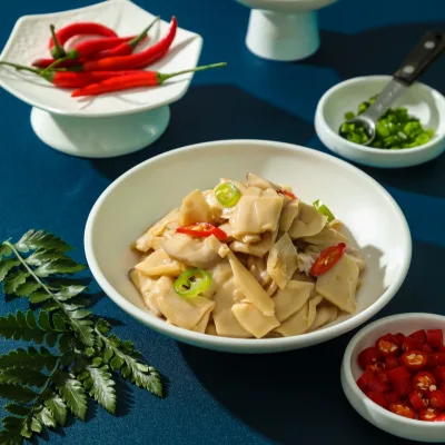 Scallion Oil Flavor Frozen Seasoned Mushroom Slices Clean Label No Dye BRC Certified Wholesale Bulk Trade Supply