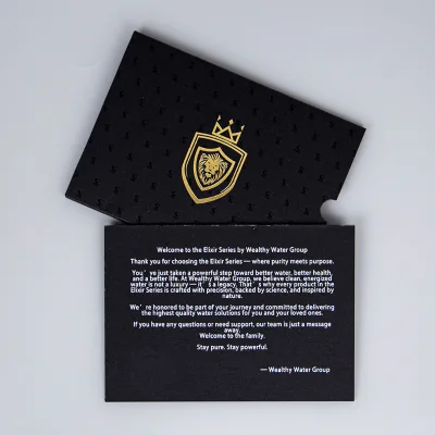 Custom Vip Card Packaging Telescoping Business Envelope Gift Box Black Gold Foil Logo Credit Card Holder Silk Screen Printed