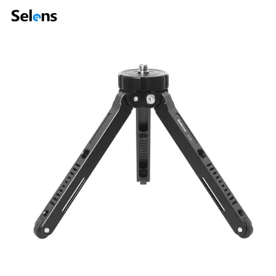 Selens A-05 SE-T06 Aluminum Alloy Portable Mini Tabletop Tripod Desktop Stand for DSLR Camera Mobile Phone Live Streaming