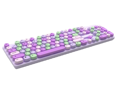 2.4G Optical Punk Wireless Keyboard Office Computer Retro Arabic Keyboard