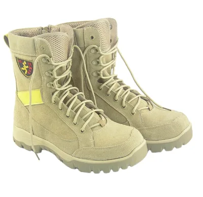 Tactical Ankle Boots Waterproof Genuine Leather Breathable Rubber PU Insole Customizable OEM Logo Desert Jungle Environments