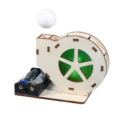 Science Technology Wooden Turbine Suspended Blowing Ball Machine for Primary School Students Ages 4-9 Years Unisex DIY