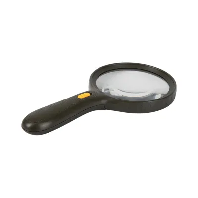Wholesale 3 LED Illuminated Magnifying Glass 28mm Glass Lens 2X Magnification Check Electronic Circuit Board Handheld Magnifier