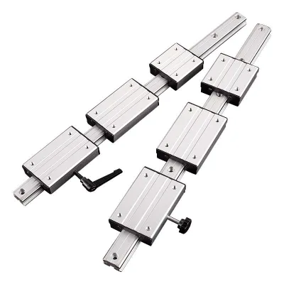 Factory Customized HENGXIN HX-10 Aluminum Biaxial Center Double Axis Roller Linear Guide Rail Bearing High Speed Quiet Track