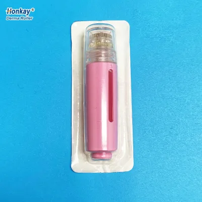 105 Pin Facial Hydra Serum Solution Derma Roller Titanium Portable Lip Gloss Roller Ball Tube With Smart Press