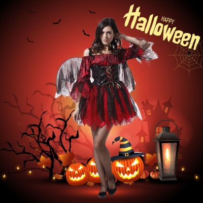 Halloween Adult Woman Evil Angel Cosplay Costumes Christmas Costume Pretty Midnight Devil