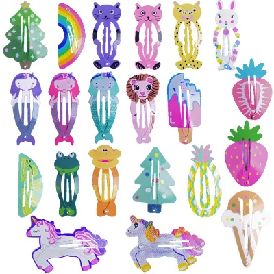 South Korea Female Creative Fruit Animal Hair Clip Cute Children's Hair Clip with Bangs Sweet Style for Party