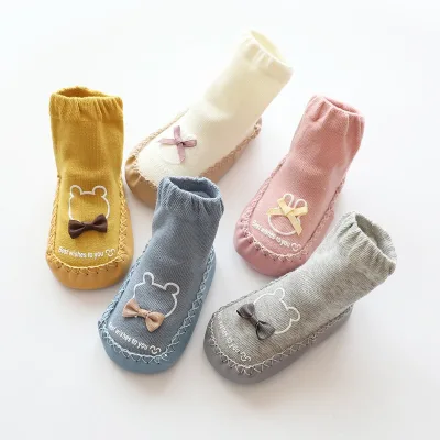 Newborn Baby Socks Autumn and Winter Baby Mid-calf Non-slip Floor Socks Toddler Socks