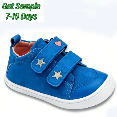 Star Embroidered Wholesale Barefoot Casual Shoes Blue Adjustable Strap Non Slip Sneakers
