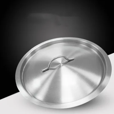 Stainless Steel Cookware Pot Lid with Custom Logo Brush Finish Eco-Friendly 20-60cm Size Range