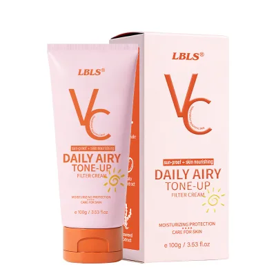 Private Label Daily Airy Tone Filter Cream SPF50+ PA+++ Vitamin C Brightening Sunscreen Whitening Moisturizer Body Cream