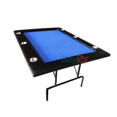 Customizable Poker Table Foldable Popular Foldable Poker Table High Quality Folding Poker Table with Shuffler