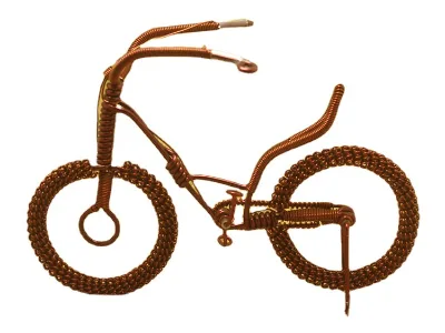 Creative Souvenir Handmade Aluminum Wire DIY bicycle Model Ornament