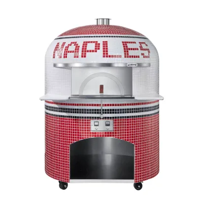 New Stand Pizza Oven Italian Brick Burning Clay Restaurant Bakery Commercial Electric Gas 500 Customizable 15000W