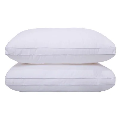 White Cotton Vertical Bed Pillow 45*75cm