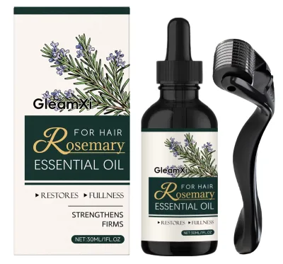 GleamXi Factory Concentrated Formula Nourishing Soft Moisturizing Rosemary Hair Essential Oil Set for Home Use