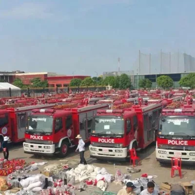 Dongfeng Forest Fire Fighting Emergency Truck with 7000 Litres Water Tank
