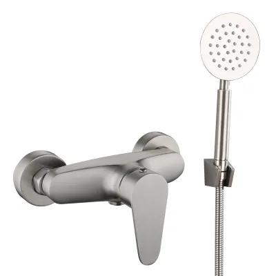 Modern Shower Wall Mounted Faucet 304 Stainless Steel Faucet Shower Set