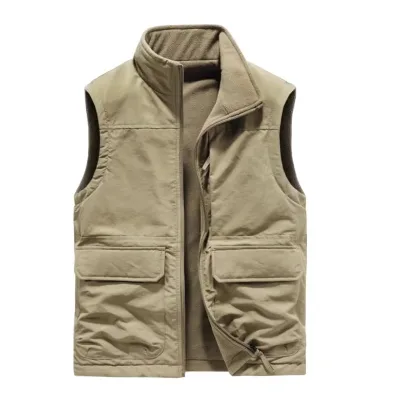 Multi Pocket Work Vest Utility Hiking Outdoor Fishing Photographer Cargo Vest for Men
