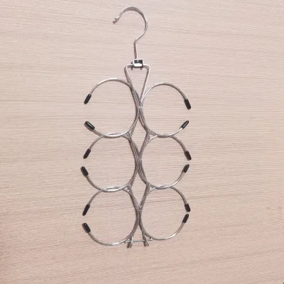 Wholesale Heavy Duty Iron Scarf Hanger 360 Swivel Hook Scarf Organizer for Closet