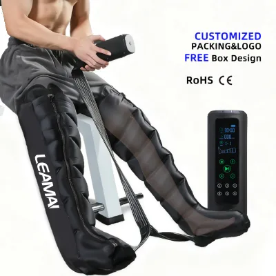 6 Chambers Electric Air Pressure System Arm Leg Knee Massage Therapy Equipment Compression Sports Recovery Boots