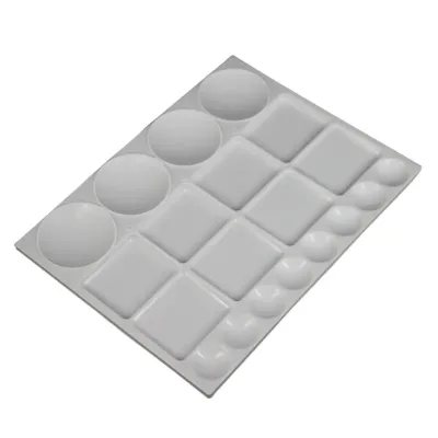 Keep Smiling 20 Wells Blossom Plastic Watercolor Acrylic Fabric Color Palette for Kids Students