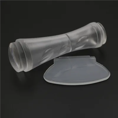 Professional Double Ended Transparent Nail Stamper Clear Silicone Jelly Stamp for Accurate Image Placement Salon Tools Wholesale