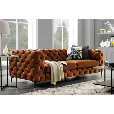 ATUNUS Vintage Loisirs Canape Simple Causeuse Industriel Bureau Salon Canape Moderne Chesterfield Capitonne Canape