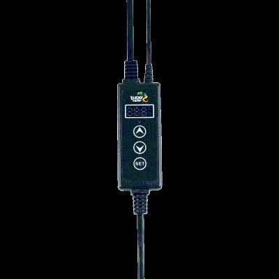 Intelligent Eco-Friendly Black Plastic Temperature Controller UVB Lamp Reptile Pets Indoor Use Winter Universal Voltage